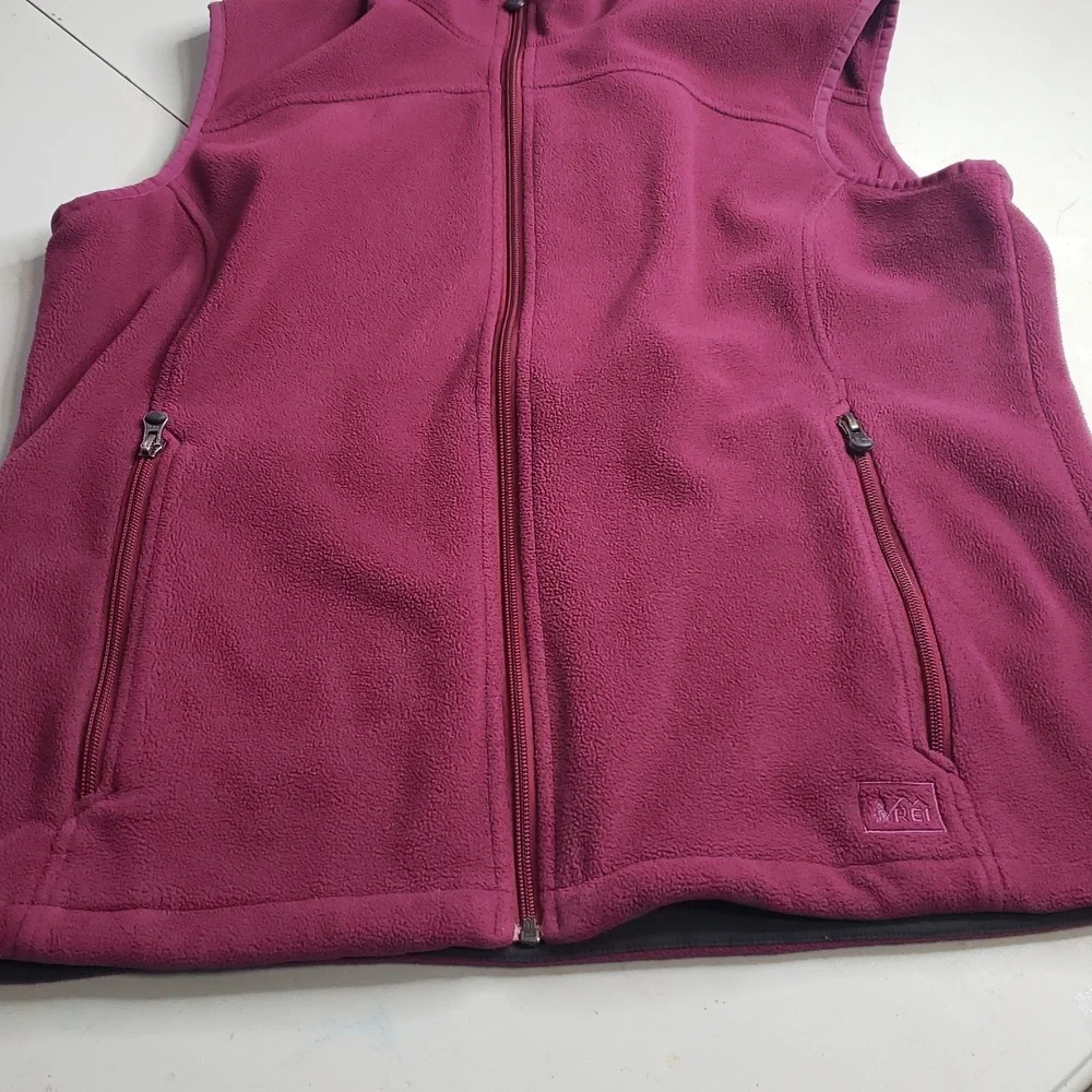 REI Womens Polartec Classic Fleece Sweater Vest Size XL Outdoor Gorpcore Logo